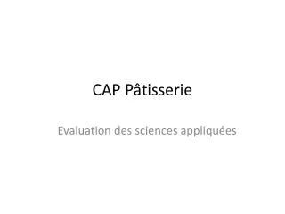 cap p tisserie