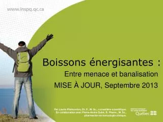 boissons nergisantes