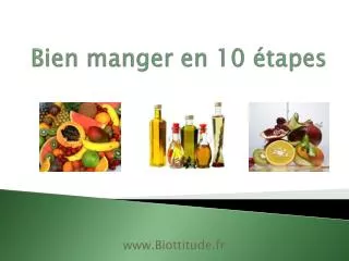 bien manger en 10 tapes