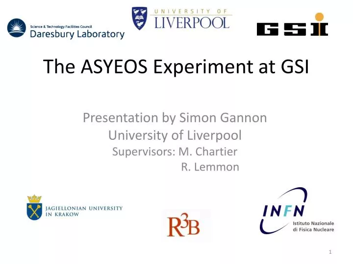 the asyeos experiment at gsi