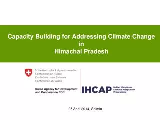 Capacity Building for Addressing Climate Change in Himachal Pradesh