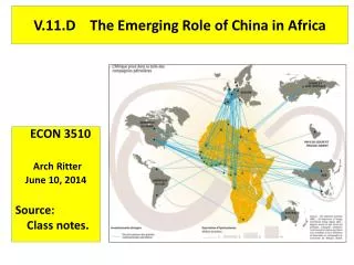 V.11.D The Emerging Role of China in Africa