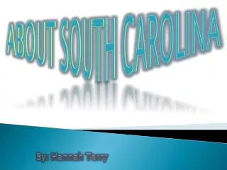 About South Carolina
