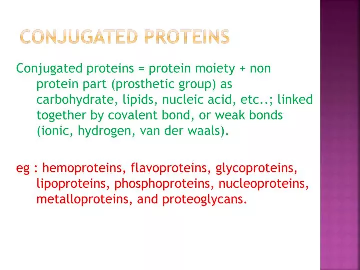conjugated proteins