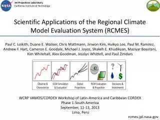 Scientific Applications of the Regional Climate Model Evaluation System (RCMES)