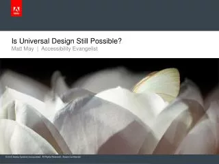 is universal design still possible