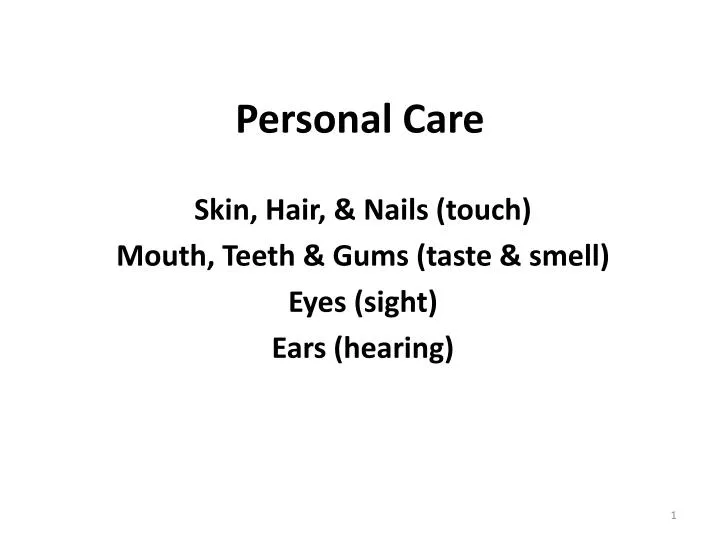 personal care