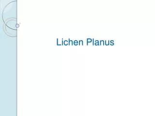 Lichen Planus