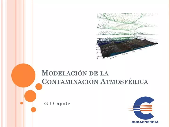 modelaci n de la contaminaci n atmosf rica