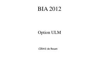 bia 2012