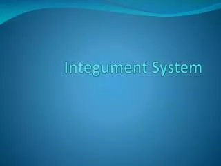 Integument System