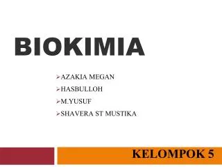 PPT - PENGANTAR BIOKIMIA PowerPoint Presentation, Free Download - ID ...