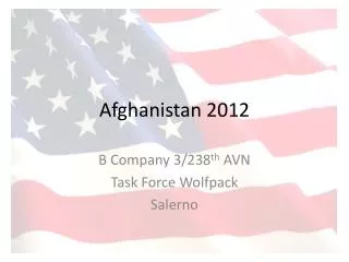 Afghanistan 2012