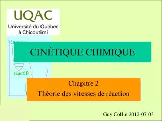 cin tique chimique
