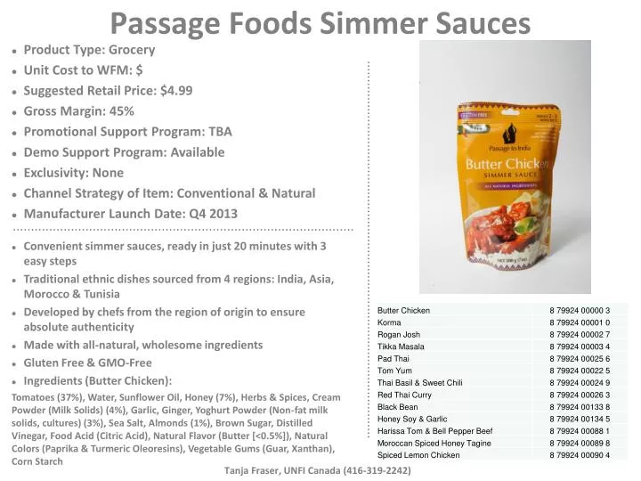 passage foods simmer sauces