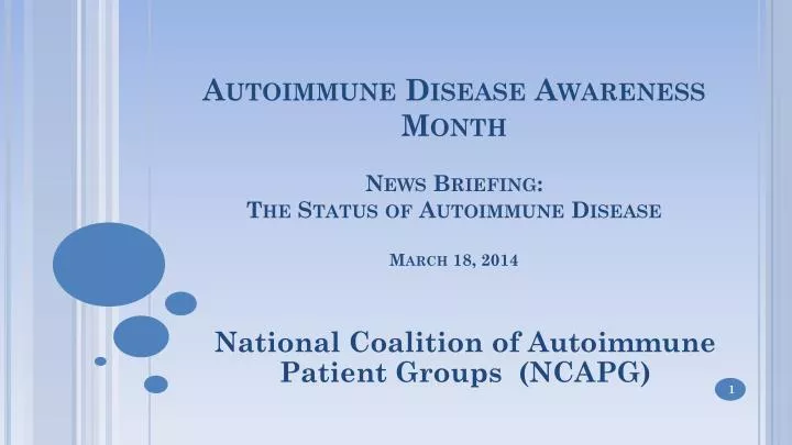 autoimmune disease awareness month news briefing the status of autoimmune disease march 18 2014