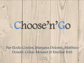 c hoose n g o