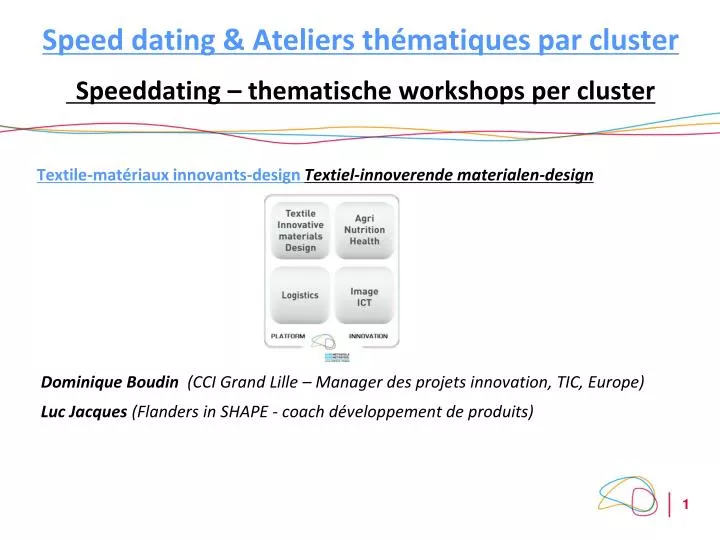 speed dating ateliers th matiques par cluster speeddating thematische workshops per cluster