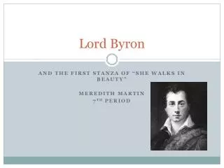 Lord Byron