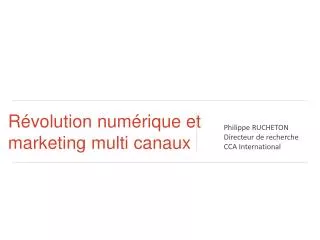 r volution num rique et marketing multi canaux