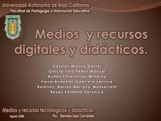 medios y recursos digitales y did cticos