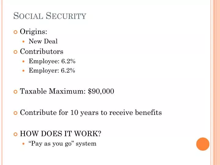 social security