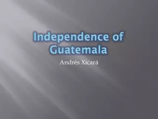 Independence of Guatemala