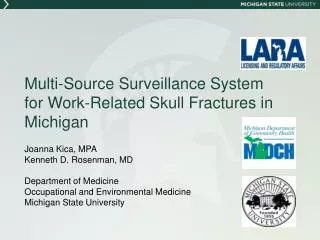 Multi-Source Surveillance System for Work-Related Skull Fractures in Michigan