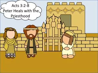 Acts 3:2-8 Peter Heals with the Priesthood