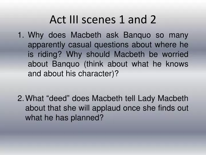 act iii scenes 1 and 2