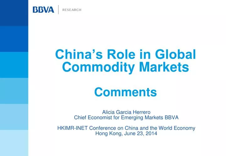 china s role in global commodity markets comments