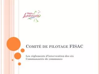comit de pilotage fisac