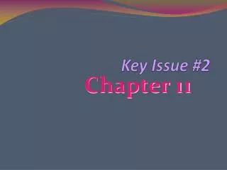 Key Issue #2