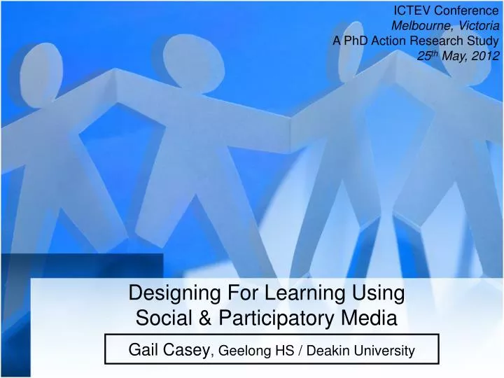 designing for learning using social participatory media