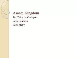 asante kingdom