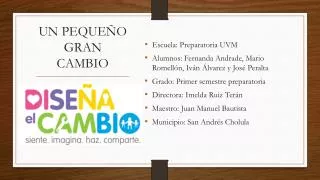 un peque o gran cambio