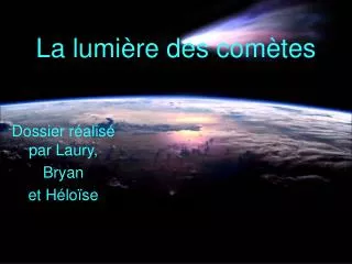 la lumi re des com tes
