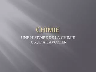 chimie