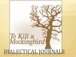 PPT - DIALECTICAL JOURNAL PowerPoint Presentation, free download - ID ...