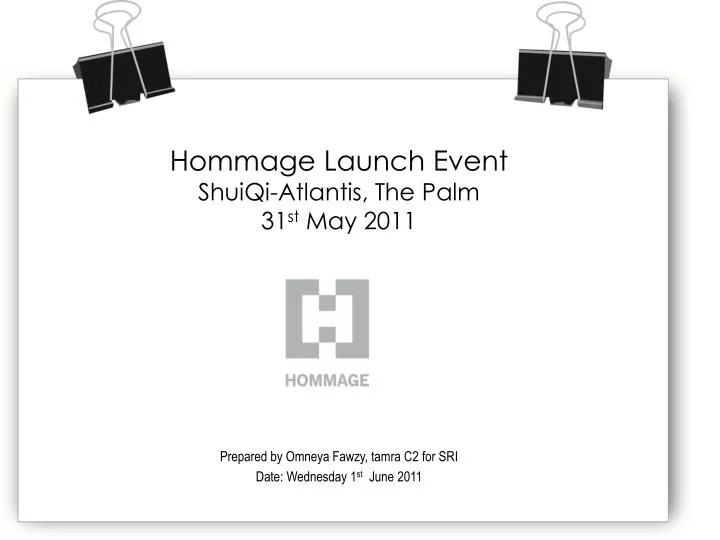 hommage launch event shuiqi atlantis the palm 31 st may 2011