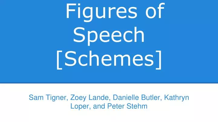 figures of speech schemes
