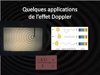 quelques applications de l effet doppler