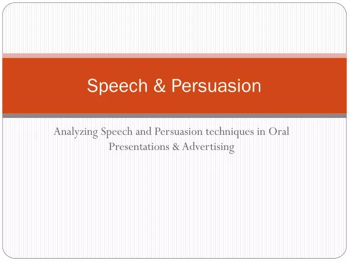 speech persuasion