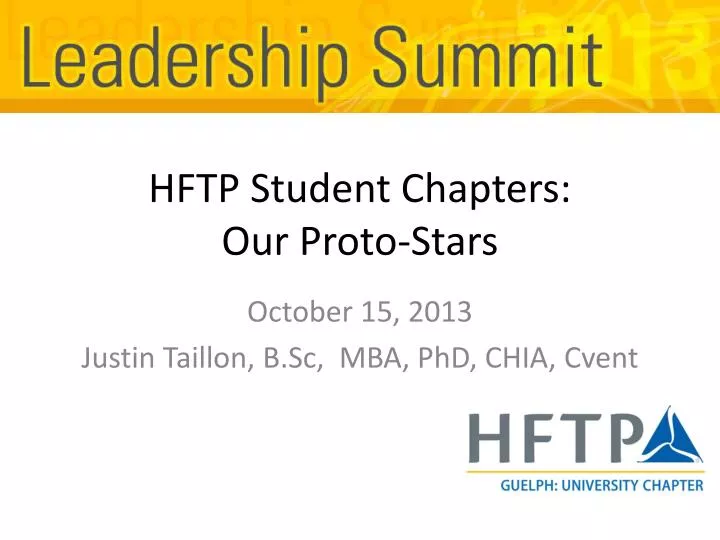 hftp student chapters our proto stars