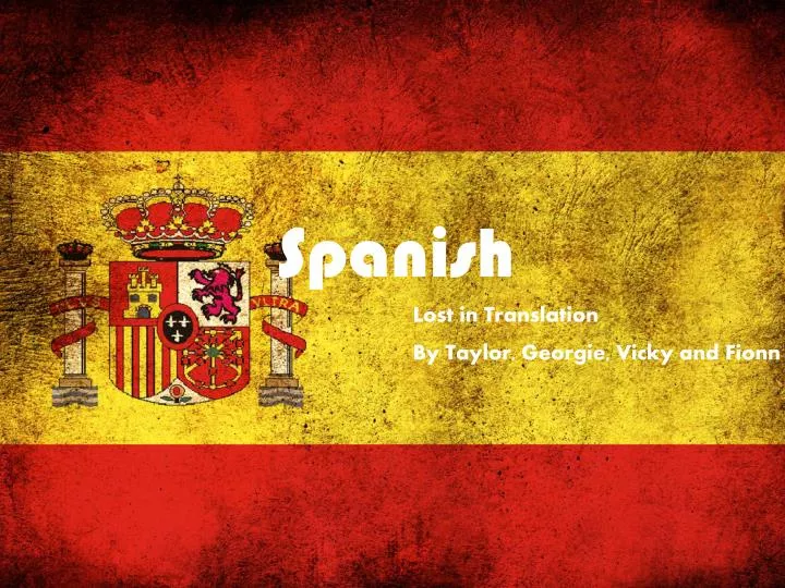 PPT Spanish PowerPoint Presentation free download ID:2278901