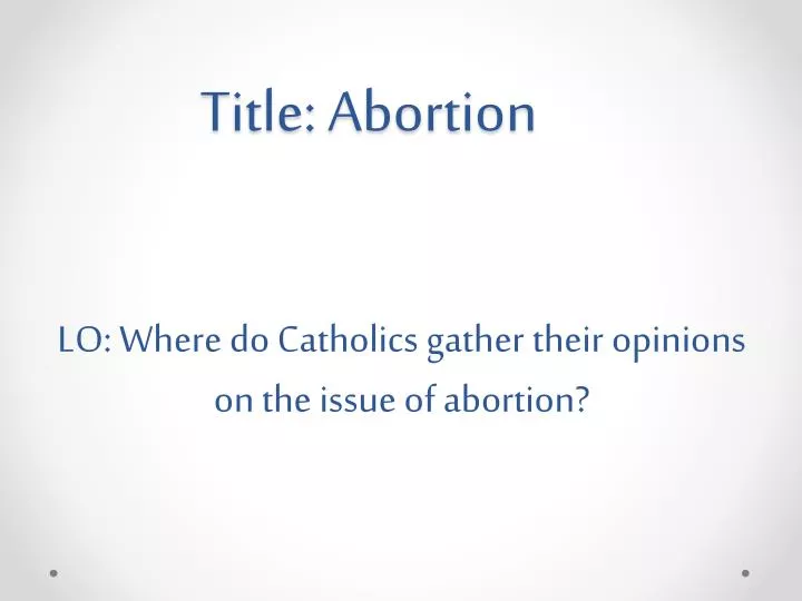 title abortion