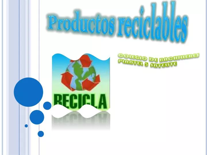 productos reciclables