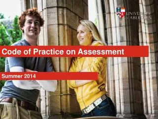 Code of Practice on Assessment
