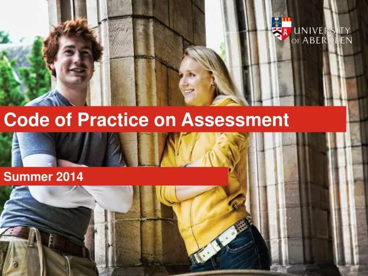 code of practice on assessment