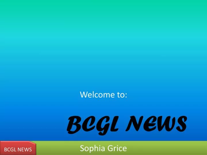 bcgl news